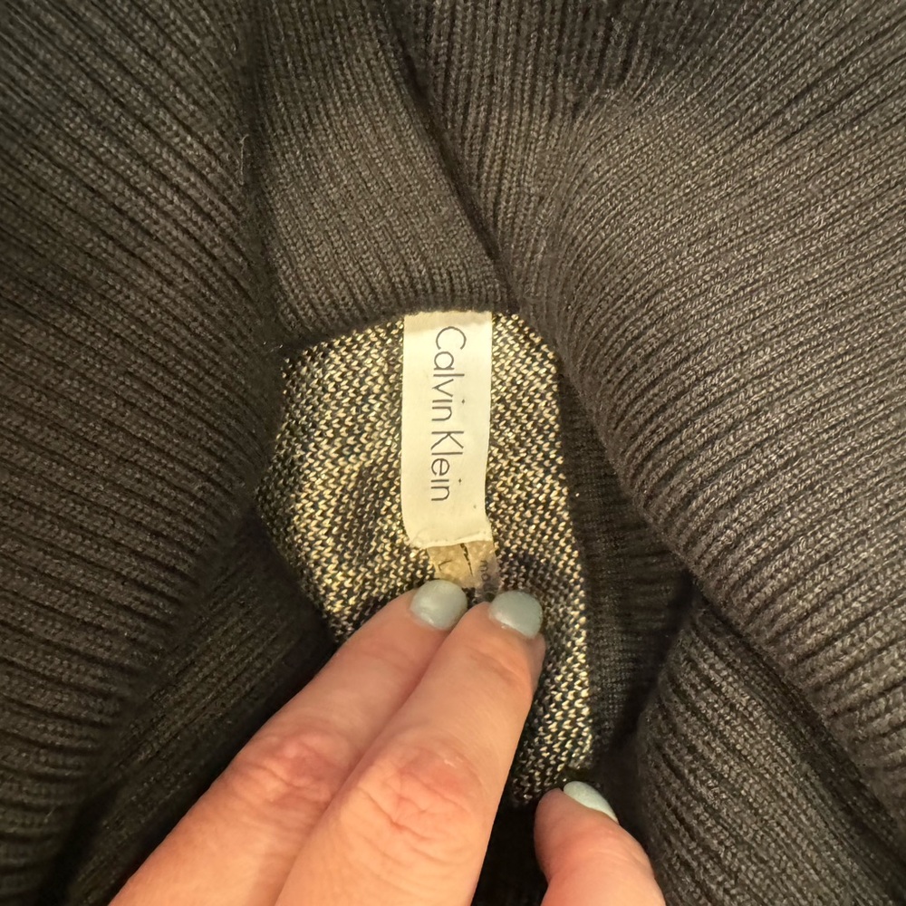 Calvin Klein leopard print sweater dress large NWOT - Picture 4 of 5